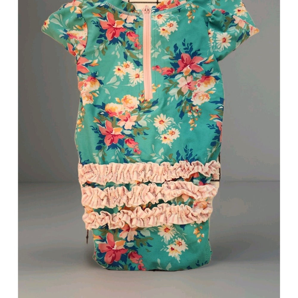 Ruffle Butts‎ Floral One Piece Swimwear- Size: 12-18 Months